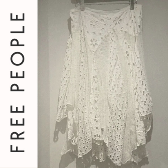 Free People Dresses & Skirts - Free People White Lacey Skirt